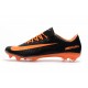 Nike Mercurial Vapor Flyknit Ultra FG - Crampons Nouveau Nike Orange Noir