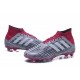 Chaussures de Football Pour Hommes - adidas Predator 18.1 FG Pogba Gris Rouge