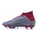 Chaussures de Football Pour Hommes - adidas Predator 18.1 FG Pogba Gris Rouge