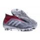 Chaussures de Football 2018 - adidas Predator 18+ FG Pogba Gris Rouge