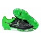 Nike Tiempo Legend V FG terrain sec - Chaussures Pas Cher - Vert Noir