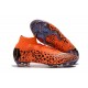 Chaussures football Nike Mercurial Superfly VI 360 Elite FG pour Hommes CR7 Noir Orange Blanc