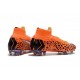 Chaussures football Nike Mercurial Superfly VI 360 Elite FG pour Hommes CR7 Noir Orange Blanc