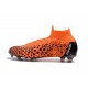 Chaussures football Nike Mercurial Superfly VI 360 Elite FG pour Hommes CR7 Noir Orange Blanc