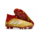 Chaussures de Football 2018 - adidas Predator 18+ FG Or Rouge Blanc