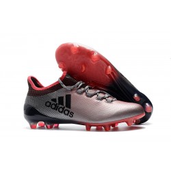 2018 Chaussures de Football - Adidas X 17.1 FG Gris Rose Noir