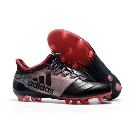 2018 Chaussures de Football - Adidas X 17.1 FG Rose Noir