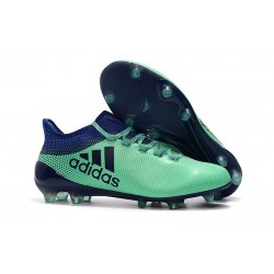 2018 Chaussures de Football - Adidas X 17.1 FG Vert Aero Encre Vert