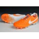 Chaussures de Football Nike - Nike Tiempo Legend V FG - Orange Blanc