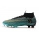 Chaussures football Nike Mercurial Superfly VI Club Ronaldo FG pour Hommes Jade Or Vif Noir