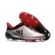 Adidas X 17+ Purespeed FG - Chaussures de Foot pour Hommes Argenté Rouge Noir