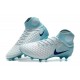 Nouveau Nike Magista Obra II FG - Chaussures de Football pour Hommes Blanc Bleu