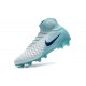 Nouveau Nike Magista Obra II FG - Chaussures de Football pour Hommes Blanc Bleu