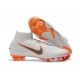 Chaussures football Nike Mercurial Superfly VI 360 Elite FG pour Hommes Blanc Gris Métallique Orange Total