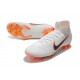 Chaussures football Nike Mercurial Superfly VI 360 Elite FG pour Hommes Blanc Gris Métallique Orange Total