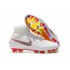 Crampons De Foot Nike Magista Obra 2 FG ACC Blanc Gris Métallique Carmin