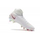 Crampons De Foot Nike Magista Obra 2 FG ACC Blanc Gris Métallique Carmin