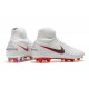 Crampons De Foot Nike Magista Obra 2 FG ACC Blanc Gris Métallique Carmin