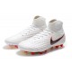 Crampons De Foot Nike Magista Obra 2 FG ACC Blanc Gris Métallique Carmin