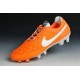 Chaussures de Football Nike - Nike Tiempo Legend V FG - Orange Blanc