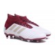 Chaussures de Football Pour Hommes - adidas Predator 18.1 FG Blanc Rouge