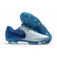 Nouvelles Crampons pour Hommes - Nike Tiempo Legend VII FG Bleu Argent