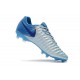 Nouvelles Crampons pour Hommes - Nike Tiempo Legend VII FG Bleu Argent