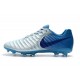 Nouvelles Crampons pour Hommes - Nike Tiempo Legend VII FG Bleu Argent