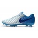 Nouvelles Crampons pour Hommes - Nike Tiempo Legend VII FG Bleu Argent