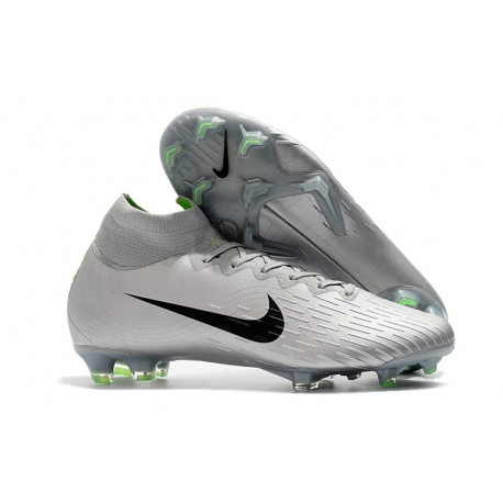 Chaussures football Nike Mercurial Superfly VI 360 Elite FG pour Hommes Gris Argent