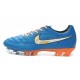 Chaussure de Football Nike Tiempo Legend FG - Bleu Orange Blanc