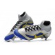 Chaussures football Nike Mercurial Superfly VI 360 Elite FG pour Hommes Argent Bleu Jaune