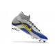 Chaussures football Nike Mercurial Superfly VI 360 Elite FG pour Hommes Argent Bleu Jaune