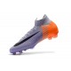 Chaussures football Nike Mercurial Superfly VI 360 Elite FG pour Hommes Violet Orange Noir