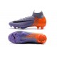 Chaussures football Nike Mercurial Superfly VI 360 Elite FG pour Hommes Violet Orange Noir