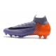 Chaussures football Nike Mercurial Superfly VI 360 Elite FG pour Hommes Violet Orange Noir