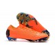 Nouveau Crampons de Football Nike Mercurial Vapor XII Elite FG Orange Noir