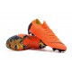 Nouveau Crampons de Football Nike Mercurial Vapor XII Elite FG Orange Noir