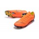 Nouveau Crampons de Football Nike Mercurial Vapor XII Elite FG Orange Noir