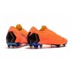 Nouveau Crampons de Football Nike Mercurial Vapor XII Elite FG Orange Noir