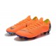 Nouveau Crampons de Football Nike Mercurial Vapor XII Elite FG Orange Noir