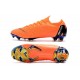 Nouveau Crampons de Football Nike Mercurial Vapor XII Elite FG Orange Noir