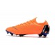 Nouveau Crampons de Football Nike Mercurial Vapor XII Elite FG Orange Noir