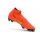 Chaussures football Nike Mercurial Superfly VI 360 Elite FG pour Hommes Orange Jaune