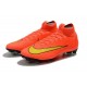 Chaussures football Nike Mercurial Superfly VI 360 Elite FG pour Hommes Orange Jaune