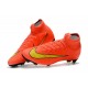 Chaussures football Nike Mercurial Superfly VI 360 Elite FG pour Hommes Orange Jaune