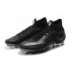 Chaussures football Nike Mercurial Superfly VI 360 Elite FG pour Hommes Tout Noir