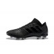 Nouvelles Crampons Foot Adidas Nemeziz Messi 18.1 FG Tout Noir