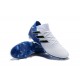 Nouvelles Crampons Foot Adidas Nemeziz Messi 18.1 FG Blanc Bleu