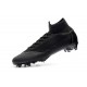 Chaussures football Nike Mercurial Superfly VI 360 Elite FG pour Hommes Tout Noir Coupe du Monde